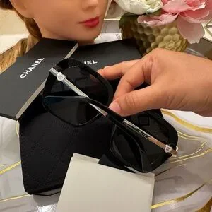 CHANEL | Accessories | Chanel Black Oversized Sunglasses  display picture 3